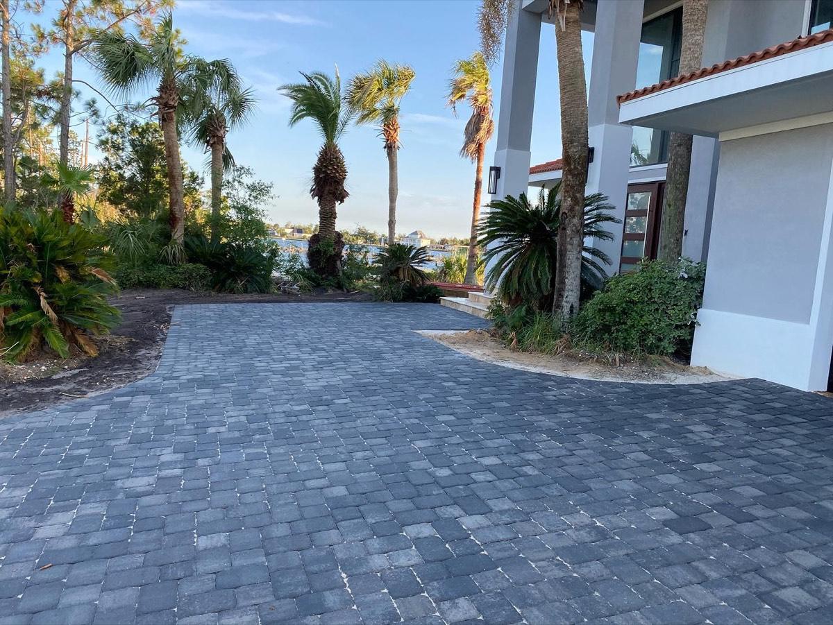 Waterfront Paver Driveway